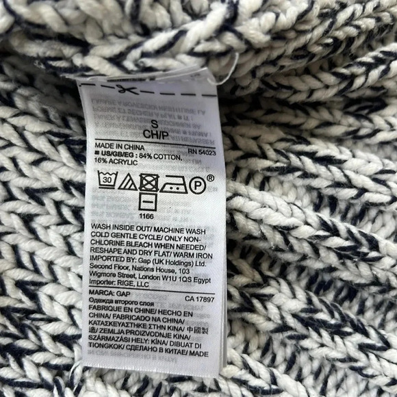 Gap Women Small Sweater Blue/white Size small - Picture 5 of 6
